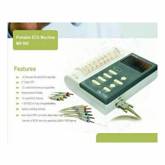 Maestros MR900 12 Channel ECG Machine