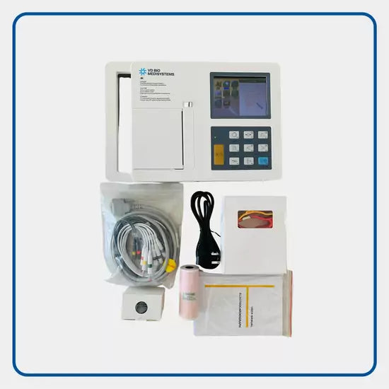 VD Bio Medisystems 6 Channel ECG Machine - VD-600E